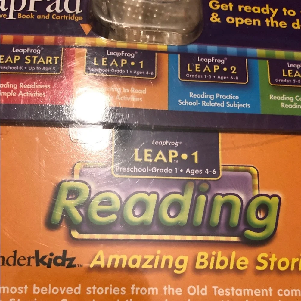 🆕LeapFrog LeapPad Reading Cartridge & Activity Book - Orange